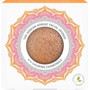 Mandala Konjac Facial Sponge Chamomile & Pink Clay - 1 Stuk