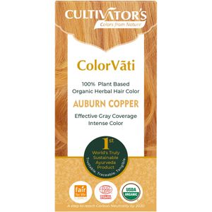 CULTIVATOR'S ColorVãti Organic Herbal Hair Color - 05 Auburn Copper - 100 g