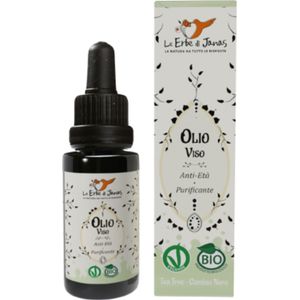 Le Erbe di Janas Gezichtsolie met Tea Tree en Zwarte Komijn - 20 ml