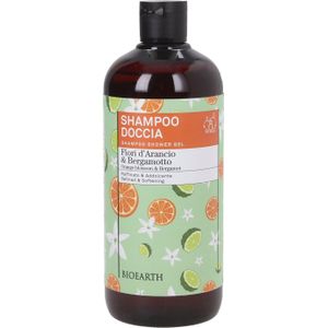 Bioearth Family 2in1 Shampoo & Douchegel Sinaasappelbloesem & Bergamot - 500 ml