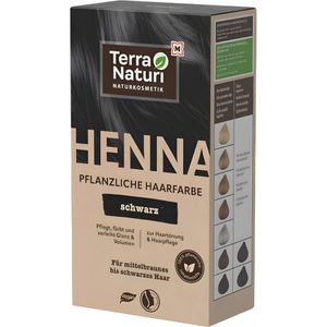 Terra Naturi Henna Plantaardige Haarkleuring Zwart - 100 g