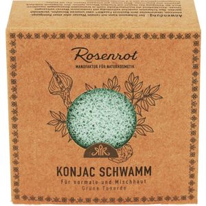 Rosenrot Konjac Spons Groene Klei - 1 Stuk