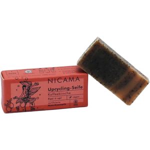 NICAMA Upcycling Zeep met Scrubeffect - Koffie Kers - 25 g