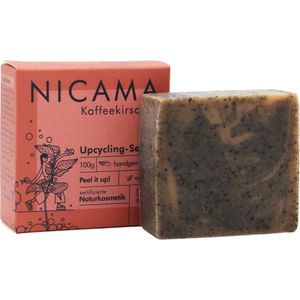 NICAMA Upcycling Zeep met Scrubeffect - Koffie Kers - 100 g