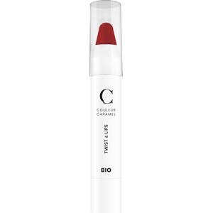 Couleur Caramel Twist & Lips - 407 Glossy Red