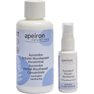 Apeiron Auromère Kruiden Geconcentreerde Mondwater + Auromère Kruiden Homoeopathische Mondspray - 1 Set