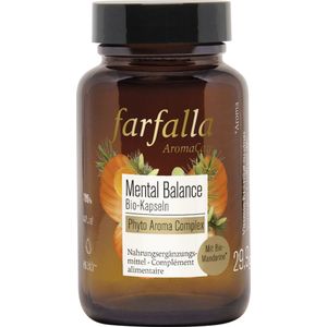 Farfalla Mental Balance Biologische Capsules, Phyto Aroma Complex - 60 Capsules