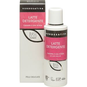 Verdesativa Reinigingsmelk Hennep & Rode Druif - 200 ml
