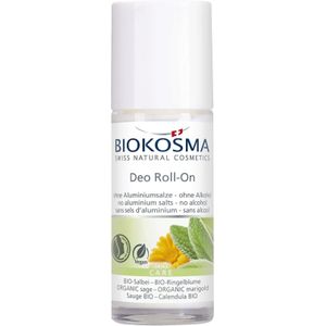 BIOKOSMA Deodorant Roll-On Biologische Salie en Goudsbloem - 50 ml