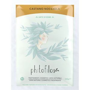 Phitofilos biologische haar henna - haar verf - Hazelnoot bruin (Castano Nocciola) - koude lichtbruine nuances 100gr