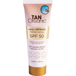 TAN Organic Tinted Facial Daily Defence SPF 50 - 50 ml