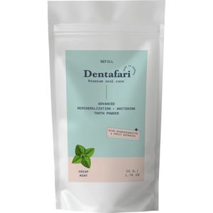 Dentafari Advanced Remineralization & Whitening Tooth Powder Crisp Mint - 50 g
