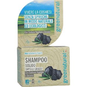 Greenatural Shampoo Bar met Actieve Kool en Gember - 55 g