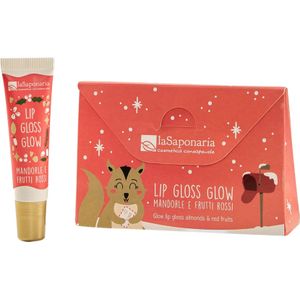 La Saponaria Glow Lip Gloss Amandel & Rode Vruchten - 12 ml