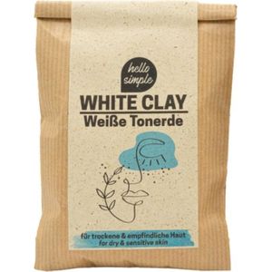 hello simple Zero Waste White Clay Face Mask - 100 g