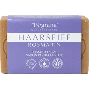 FINigrana Bio & Naturkosmetik Aleppo Haarzeep Rozemarijn, met Etherische Rozemarijnolie - 100 g