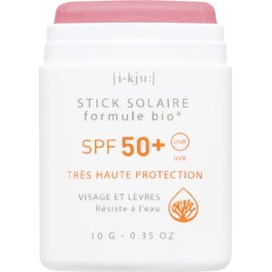 EQ - Zonnestick - Framboos - SPF50+ - 10 g - Natuurlijke Zonnebrandcrème voor Gezicht en Lippen