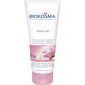 BIOKOSMA Biologische Douchegel van Wilde Roos en Vlierbloesem - 200 ml