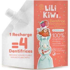 LiliKiwi Framboos & Lychee Tandpasta - Refill 120 ml
