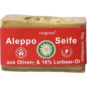 FINigrana - Aleppo Zeep - 180 g - 16% Laurierolie - Natuurlijke Verzorging