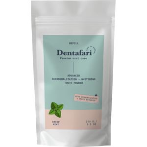 Dentafari Advanced Remineralization & Whitening Tooth Powder Crisp Mint - 100 g