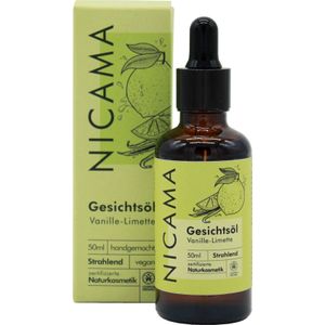 NICAMA Gezichtsolie, Vanille-Limoen - 50 ml