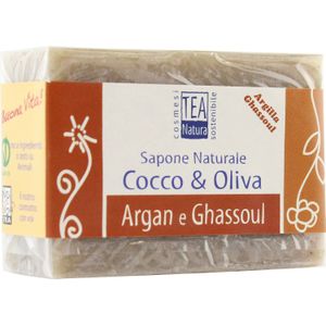 TEA Natura Kokos-Olijfzeep met Ghassoul en Argan - 100 g