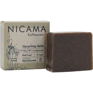 NICAMA Upcycling Zeep met een Exfoliërend Effect - Koffiedik - 100 g