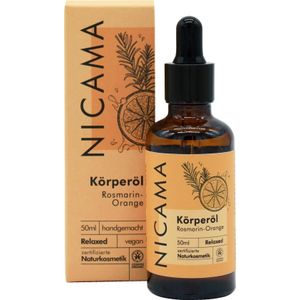 NICAMA Lichaamsolie, Rozemarijn-Sinaasappel - 50 ml