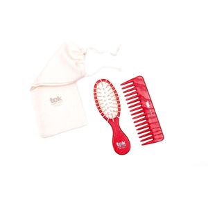 tek Pocketborstel & Kamset - Rood