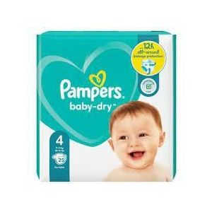 Pampers Baby Dry Luiers Maat 4 (9-14 kg) 25 Stuks