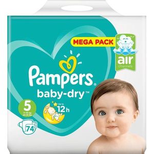 Pampers Baby Dry Luiers Maat 5 (11-16 kg) 74 Stuks