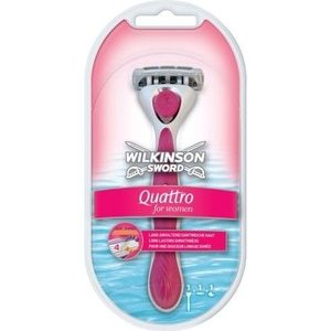 Wilkinson Quattro For Women Scheersysteem + 1 mesjes