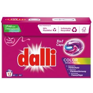 Dalli Wascapsules 3in1 Color 12 Stuks
