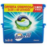 Dash Wasmiddelcapsules 3 in 1 Classic 60 Stuks