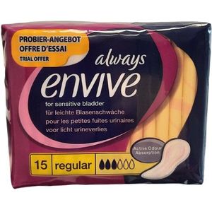 Always Envive Inlegkruisje Regular 15 Stuks