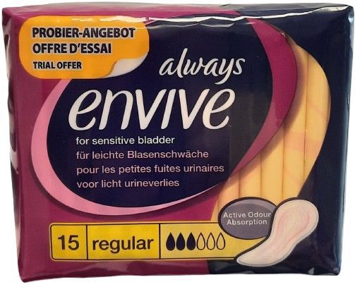 Always Envive Inlegkruisje Regular 15 Stuks