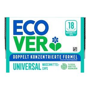 Ecover Wascapsules Universal 18 Stuks (Doosjes Licht Beschadigd)