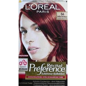 L'Oreal Haarverf Recital Préférence Haarverf 56 Briljant Bordeaux