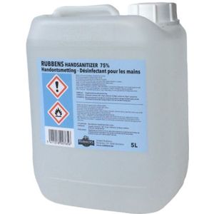 Reinigende Hygiënische Handalcohol 75% Ethanol 5 Liter