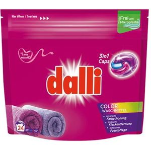 Dalli Wascapsules 3in1 Color 24 Stuks