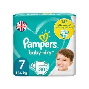 Pampers Baby Dry Luiers Maat 7 (15+ kg) 30 Stuks