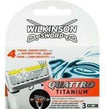 Wilkinson Quattro Titanium Scheermesjes 3 Stuks