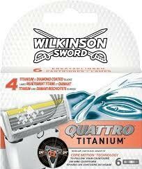 Wilkinson Quattro Titanium Navulmesjes 6 Stuks