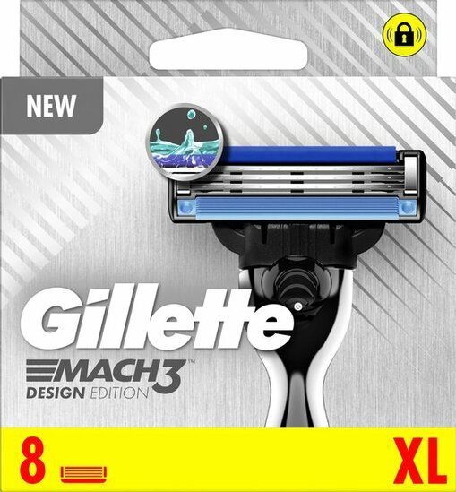 Gillette Scheermesjes Mach3 Design Edition 8 Stuks