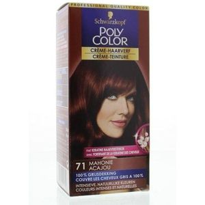 Schwarzkopf Poly Color Crème 71 Mahonie Permanente Haarverf