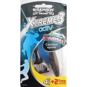 Wilkinson Xtreme3 Activ 4 + 2 gratis