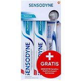 Sensodyne Sensitive Multicare Expert 2 x Tandpasta + Gratis Tandenborstel
