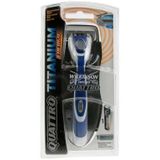 Wilkinson Quattro Titanium Energy Scheersysteem met Navulmesjes 5 Stuks