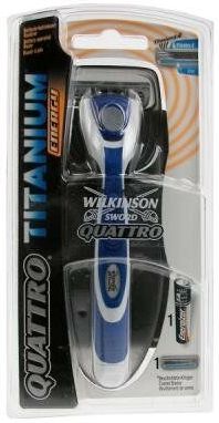 Wilkinson Quattro Titanium Energy Scheersysteem met Navulmesjes 5 Stuks